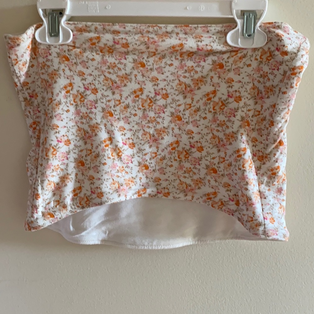 american eagle floral tube top
